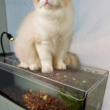 統編發票 亞克力魚缸蓋板防跳防貓抓蓋子隔離防濺水推拉滑蓋diy定製 魚缸蓋 防跳蓋 防貓蓋 防跳網 魚缸網