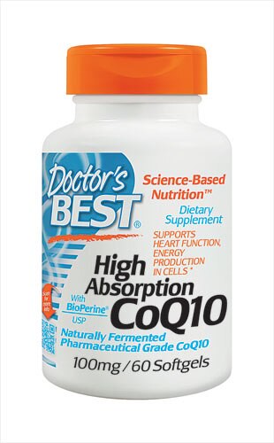 Doctor's Best High Absorption CoQ10 with BioPerine 100 mg - 60 Softgels