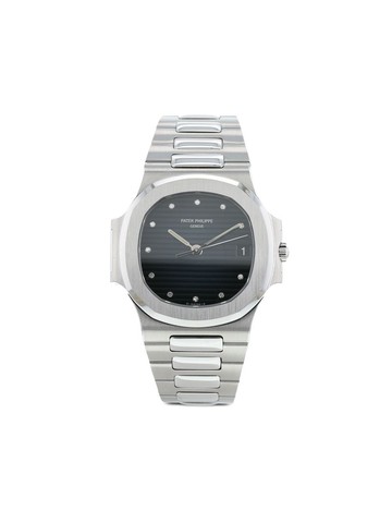 Patek Philippe - 1990 pre-owned Nautilus 33mm - men - stainless steel/Sapphire Glass - One Size - Blue