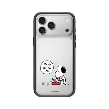 iPhone 17 Pro Max Mod NX -邊框背蓋組合 (相機按鈕) 黑 - 史努比 Snoopy - Work from home