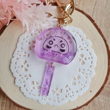 鑰匙圈吊飾 流沙 搖搖樂 日本開運 不倒翁 達摩 風鈴 招財 禮物紫