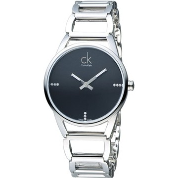 Calvin Klein 璀璨系列手環錶(K3G2312S)黑/33mm
