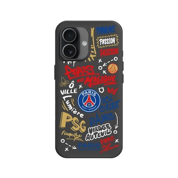 iPhone 17 SolidX 黑 - PSG - Paris Saint-Germain - 塗鴉風