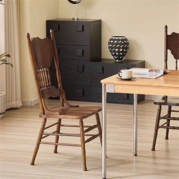 【新川】美式復古雕花溫莎餐