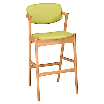 AS DESIGN雅司家具-Anna皮面實木高吧椅-50x61x108cm(二色可選)