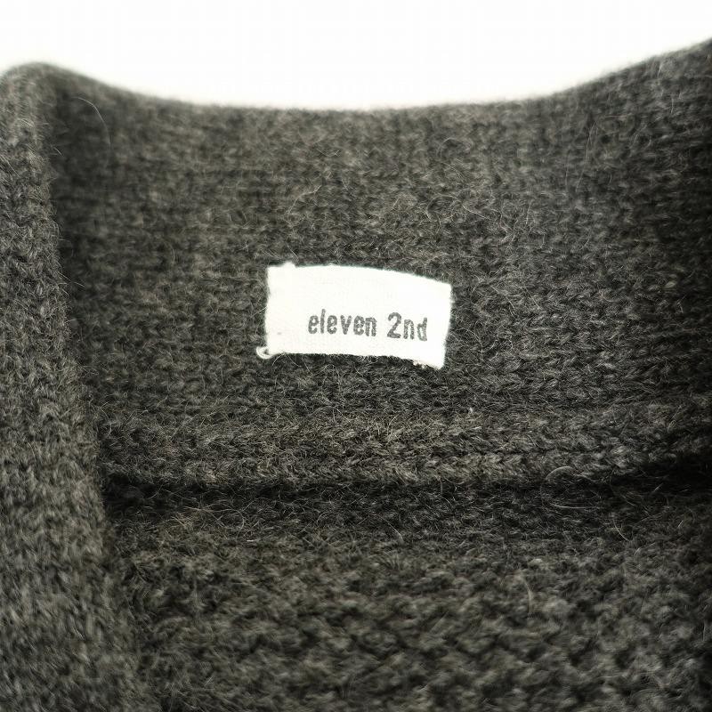 『新品』eleven 2nd Yak Lettered Cardigan22AWYakLette