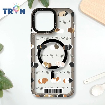TRON IPHONE 16 PRO MAX 走來走去天竺鼠不同方向 防摔 MAGSAFE 磁吸 太空載具殼 透黑 手機殼