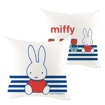 Miffy 米飛兔miffy插畫設計款抱枕居家雙面抱枕抱枕心靠枕靠枕心棉心45x45公分米菲正版授權 蝦皮商城 Line購物