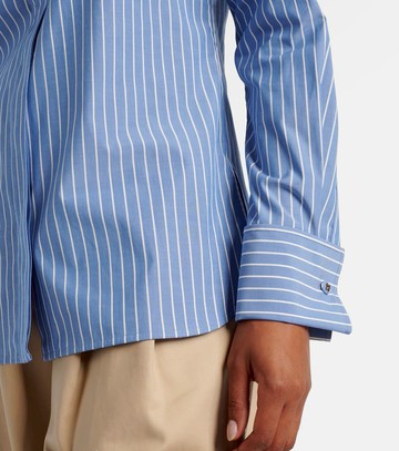 Max Mara Striped cotton-blend poplin shirt