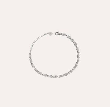 安珠 摩根石 粉色 橢圓 3*5mm 手鍊 和諧系列 Scales 寶石銀飾 A