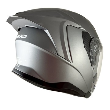 NIKKO N-560 素色 消光霜灰 內墨鏡 全拆洗 加長鏡片 耳機曹 眼鏡溝 鴨尾設計 安全帽 半罩