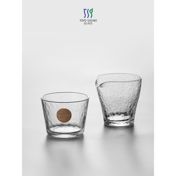 東洋佐佐木水波紋公道杯日本進口耐熱茶具大茶杯日式無鉛玻璃公杯