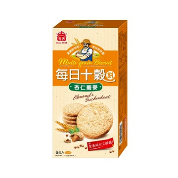 義美每日十穀養生餅171g-杏仁蕎麥