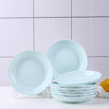 4個盤子菜盤家用可愛創意7英寸日式陶瓷好看碟子餐盤北歐風格深盤