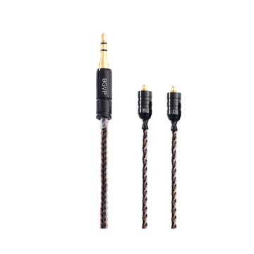 志達電子 5NCS+3.5 BGVP 8 芯 5N冷凍單晶銅銀混編 MMCX 耳機升級線