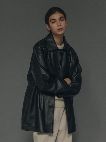 Jain Leather Jacket_Black