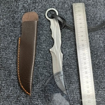 【臺灣熱銷】綁帶戶外直刀子母刀便攜鍛打小刀水果刀割刀戶外鋒利野營刀