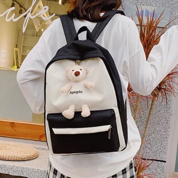 書包女小學生女孩補課包輕便雙肩包可愛女童洋氣時尚出游補習背包