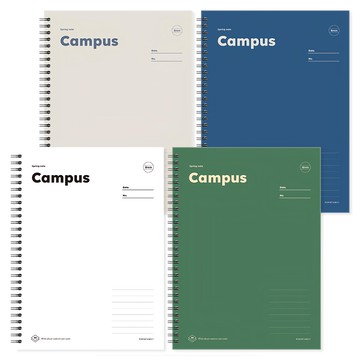 POPO FANCY 3000校園系列 筆記本4件組  1組  白色 + 藍色 + 灰色 + 綠色