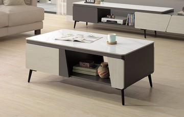 【歐風別館】亞斯坦岩板茶几【基隆至台中免運費】