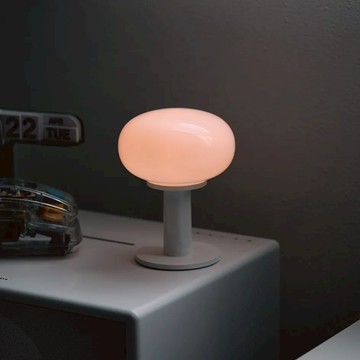 韓國 ILKW. SNOWBALL 無線桌燈 19cm 白 / 白