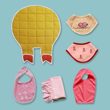 超值組禮盒 5入組【CLARECHEN】 防踢被+口水巾蛇寶寶禮彌月超值包_ baby girl