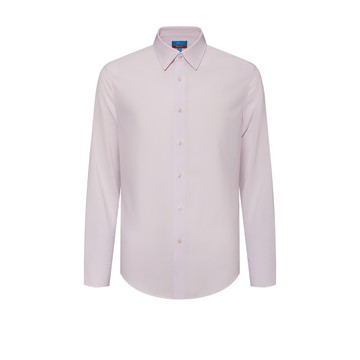 免熨防皺吸濕排汗斜紋長袖上班襯衫/淡粉色 | 3612263220