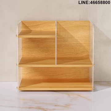 免運 開立發票 置物架 收納架 展示架 組合架 桌面置物架亞克力小書架辦公室桌上文件收納家用寫字臺整理分層架