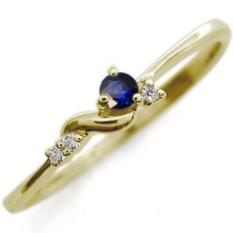 サファイア ピンキーリング 18金 指輪 天然石 リング 通販 Lineポイント最大1 0 Get Lineショッピング