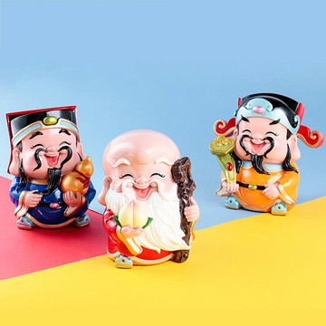 福祿壽三星擺件小號家居客廳酒柜裝飾品開業喬遷新居老人祝壽禮品