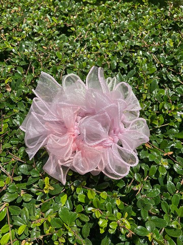 原創 粉色系 髮圈  【亮光絲】