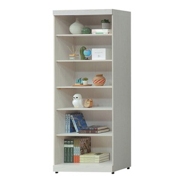 文創集 盧班2.7尺開放式多格書櫃-80x33x180cm免組