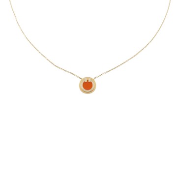 Tiffany & Co 蒂芬妮 18K黃金 紅瑪瑙 T Necklace XS 項鍊 67467701 【二手名牌BRAND OFF】