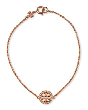 Pave Logo Miller Chain Bracelet
