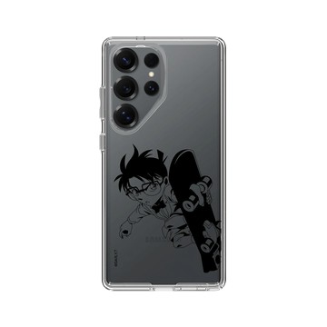 Galaxy S25 Ultra Clear 透明 - Detective Conan - 黑色滑板
