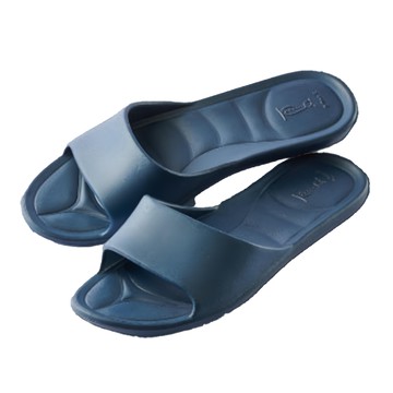 LASSLEY 蕾絲妮 Q彈 室內 EVA 拖鞋 100%EVA 一體成形 台灣製  L(27cm)  深藍色