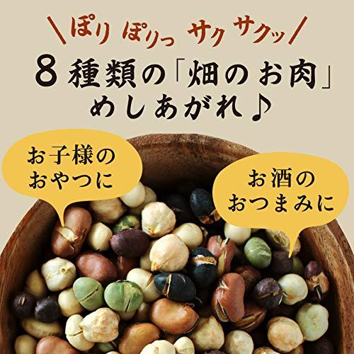 8種の煎り豆 300g 無塩 無添加 豆菓子 煎り大豆