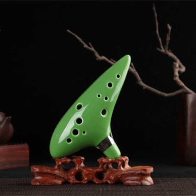 オカリナ 12穴 アルト C ミディアム キー トーン グリーン セラミック ゼルダ 手作り 楽器 通販 Lineポイント最大1 0 Get Lineショッピング