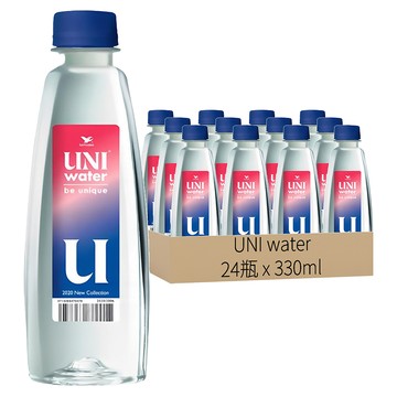 UNI water 純水  330ml  24瓶