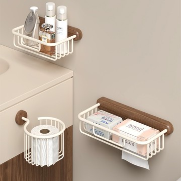 衛生間紙巾架抽紙盒胡桃木衛生紙置物架廁所紙巾盒浴室實木捲紙架