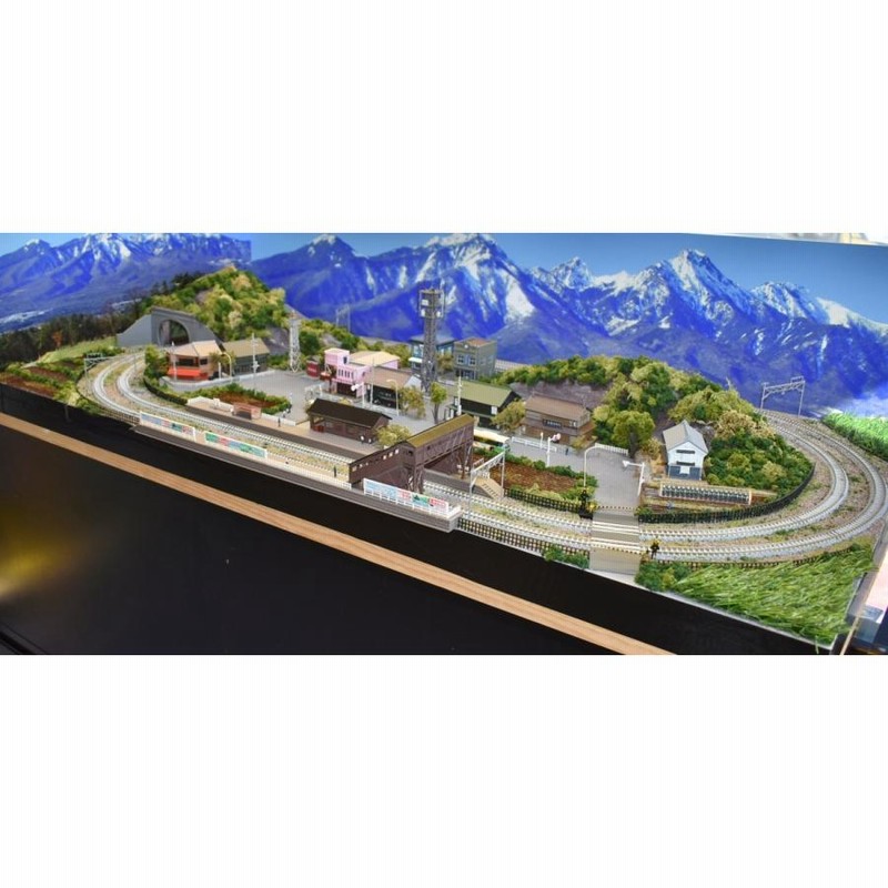 鉄道模型 ジオラマレイアウト Ｎゲージ用 複線120x60cm 山間の街※DCフィーダー付属 | LINEブランドカタログ