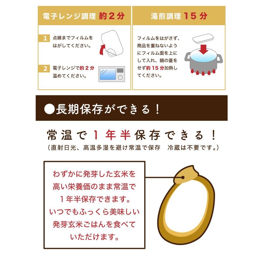 発芽玄米 パックご飯 5パック(180g×5個) レトルト 自然栽培 玄米 朝日米 木村式 農薬不使用 肥料不使用 除草剤不使用 非常食