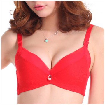 洞洞杯2403加厚超厚小胸平胸A杯文胸性感聚攏收副乳加大碼胸罩