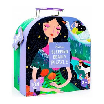 MiDeer - 手提盒拼圖 睡美人(104片)