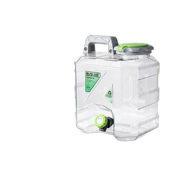 水桶 意馳 YICHI 水桶 10L 白色/灰色露營水桶 車載可攜式純淨水桶 食品級便攜儲水桶 帶龍頭水桶
