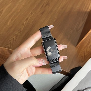 Oppo Watch Free 錶帶 / OPPO 手環 2 米蘭磁吸錶帶搭配同色框 錶鏈替換腕帶時尚高級新款
