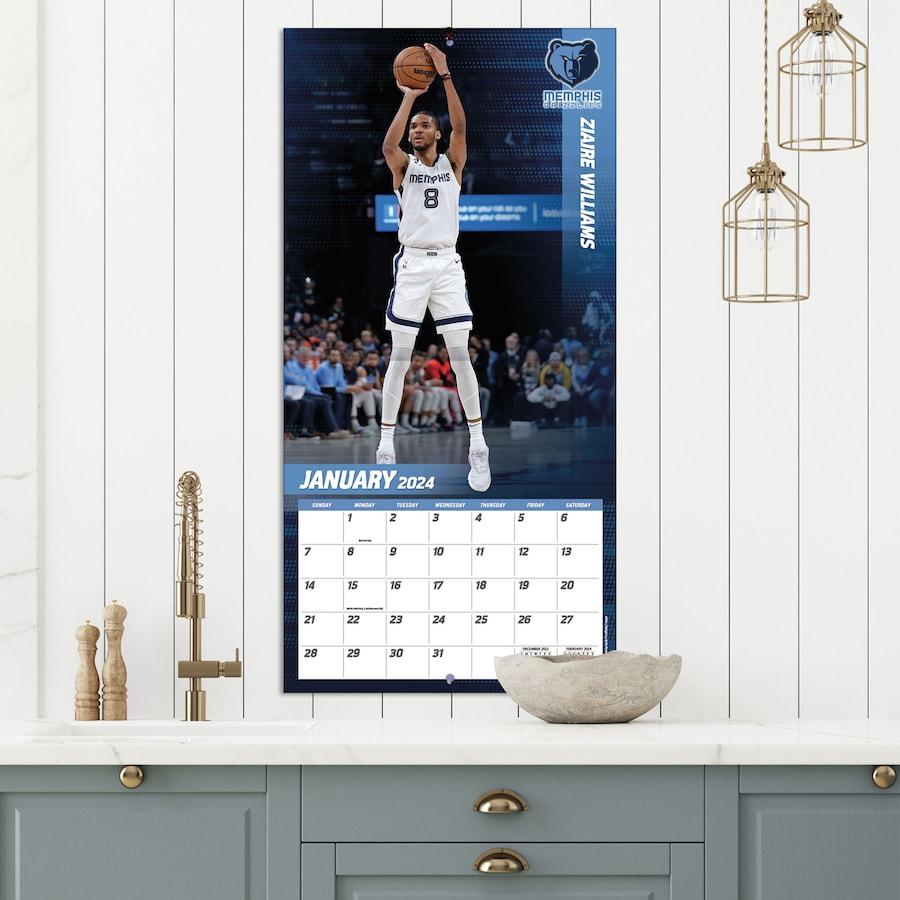 NBA グリズリーズ カレンダー Team 壁掛け Wall Calendar Turner