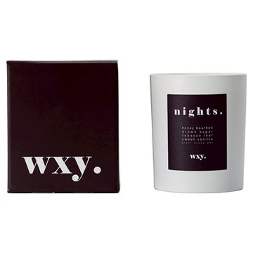 wxy 經典蠟燭  nights 波本酒 + 菸草  200g  1個