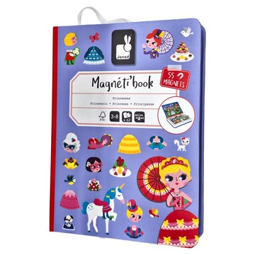 Janod 磁鐵遊戲書 公主與王子 Set 55個磁鐵