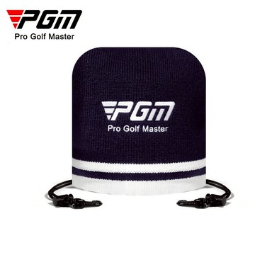PGM 高爾夫杆頭套 毛線針織鐵桿組帽套 鬆緊繩束口球杆刺繡保護套 GT215